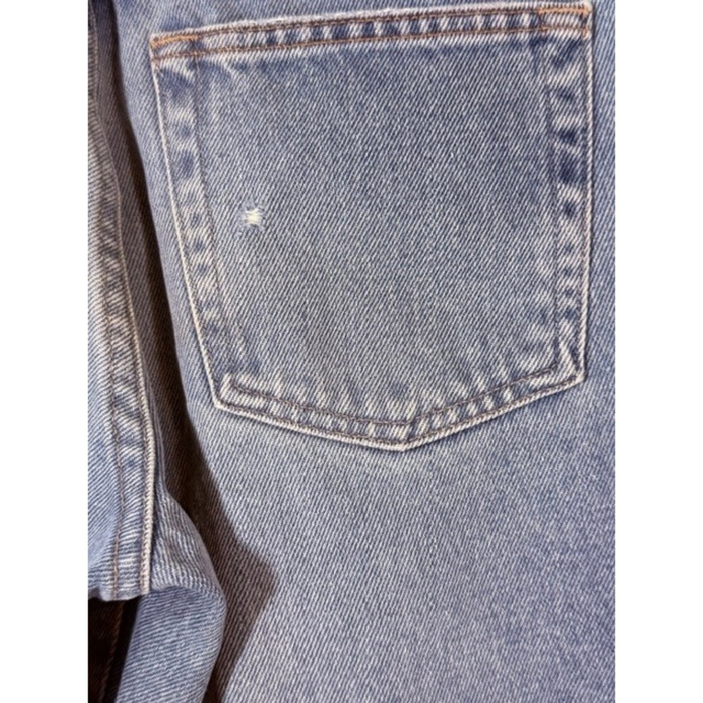 AG Adriano Goldschmied Kinsley High Rise Pop Crop Jeans 28R Lt Wash Distressed - Picture 14 of 16